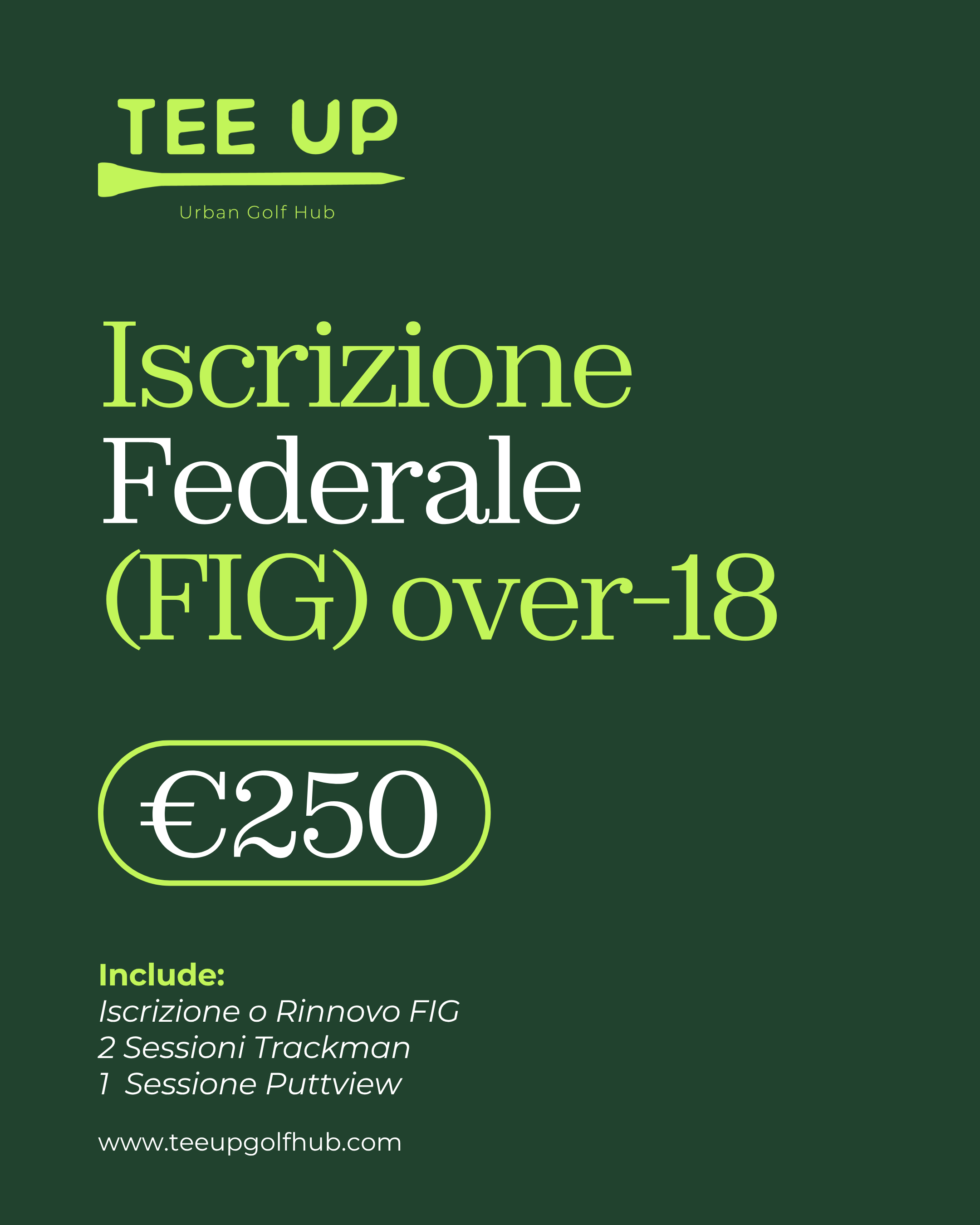 Tesseramento Federale (FIG) | Over 18