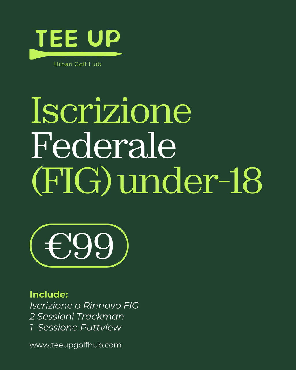 Tesseramento Federale (FIG) | Under 18