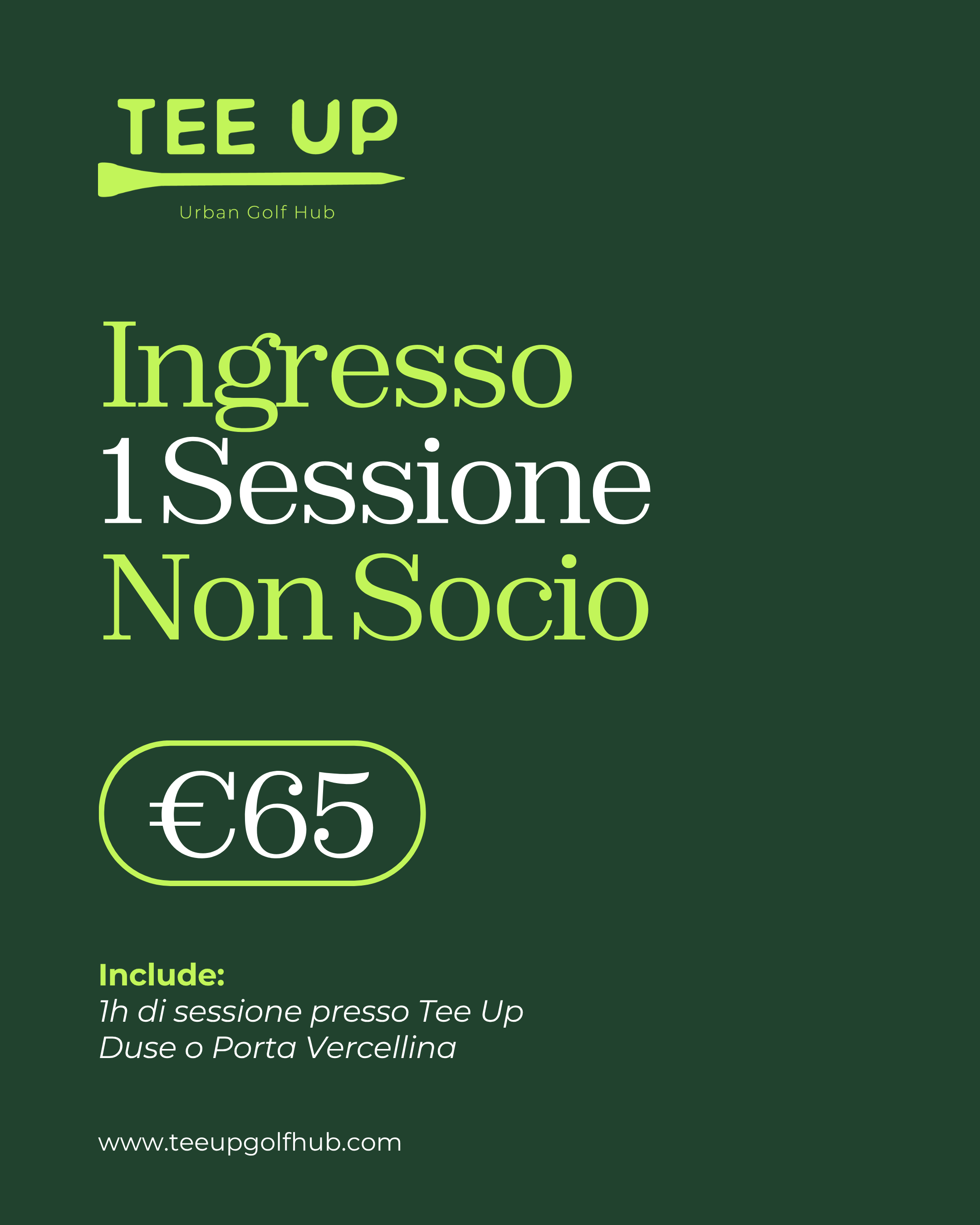 Sessione Singola 1 ora | Non Socio
