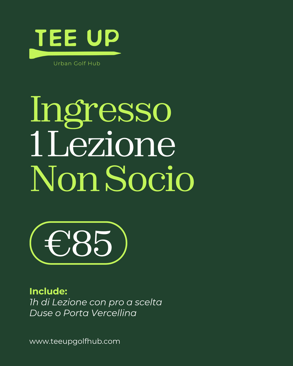 Lezione singola | Non Socio