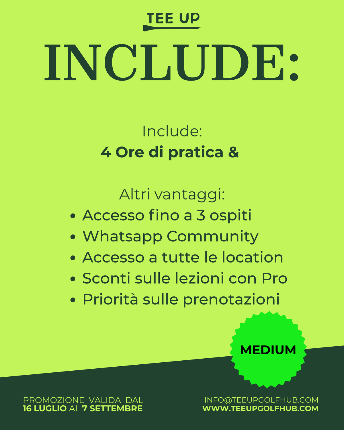 Promo Back To Business - Membership Annuale Medium