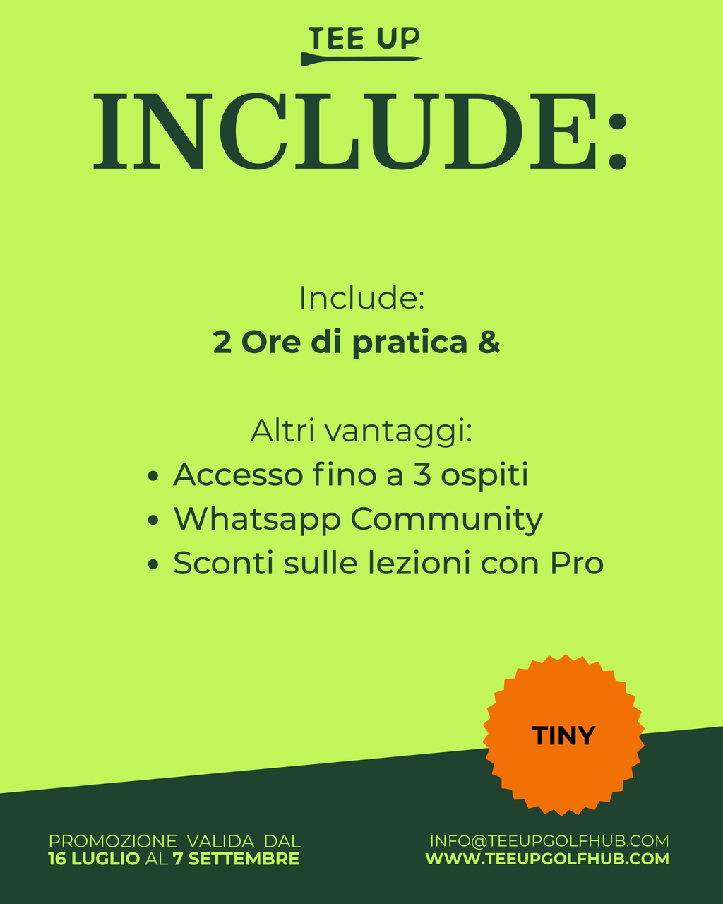 Promo Back To Business - Membership Annuale Tiny