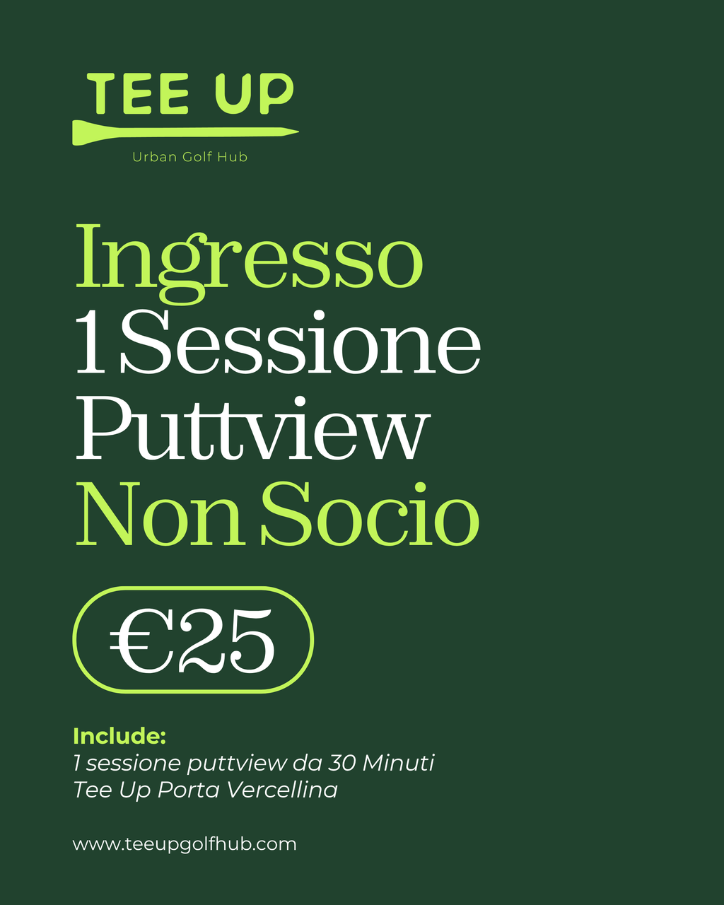 Sessione singola PuttView | Non socio